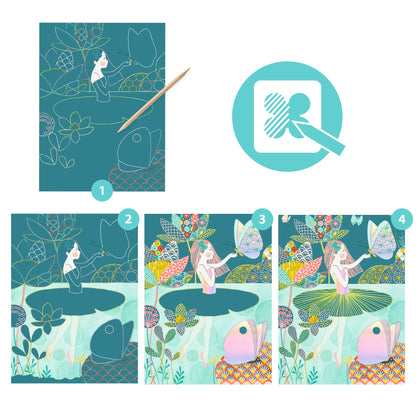 Djeco The Pond Scratch Cards