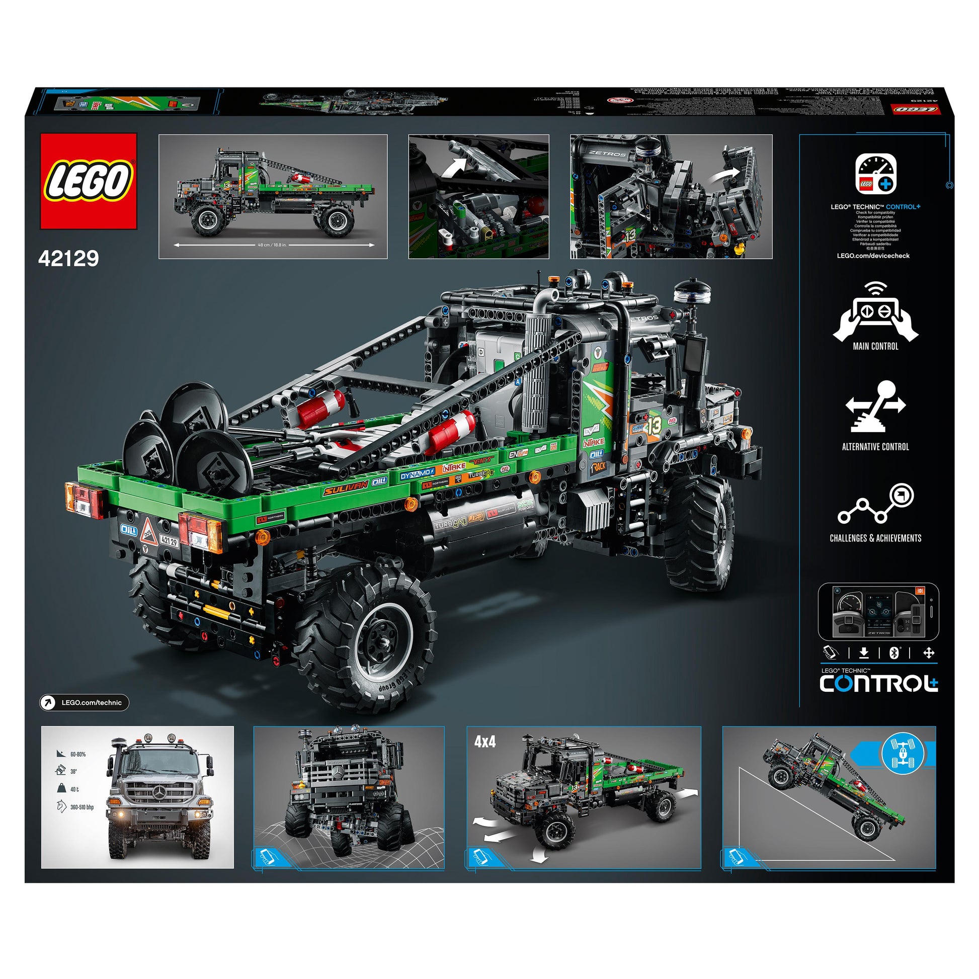 Lego Technic 42129 4x4 Mercedes-Benz Zetros Trial Truck