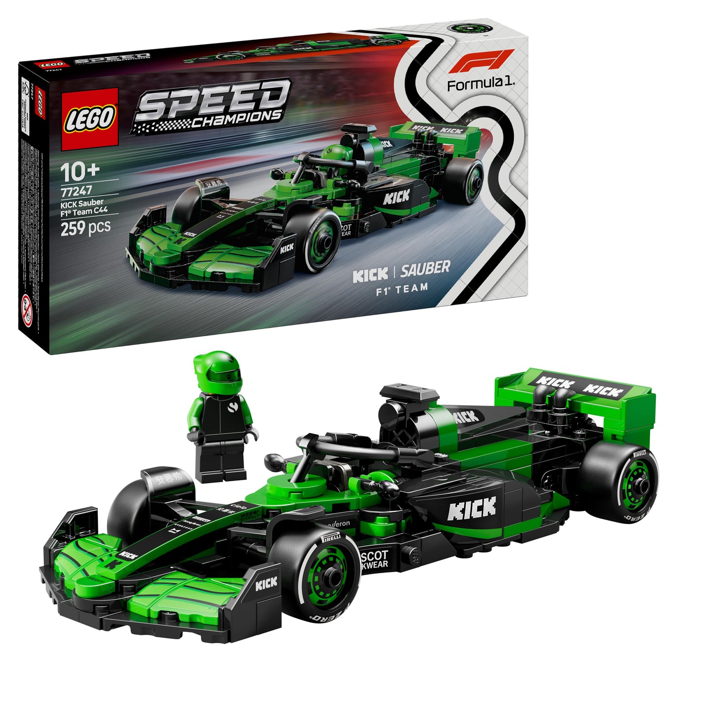 Lego Speed Champions 77247 KICK Sauber F1® Team C44 Race Car
