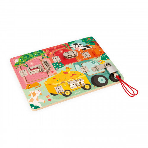 Janod Padlocks Board - The Farm