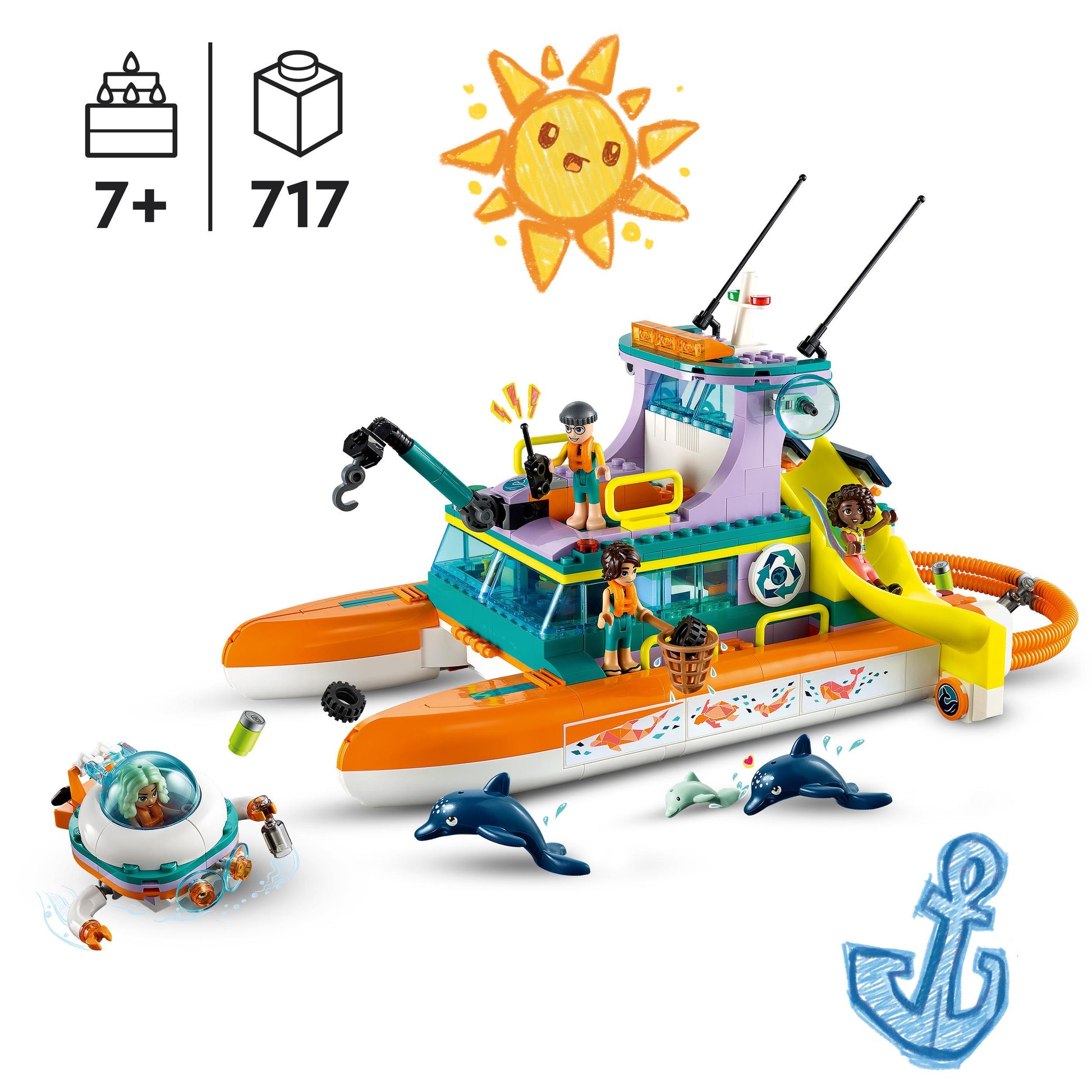 Lego Friends 41734 Sea Rescue Boat (R)