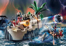 Playmobil 70413 Pirates Defence Island With Floating Boat