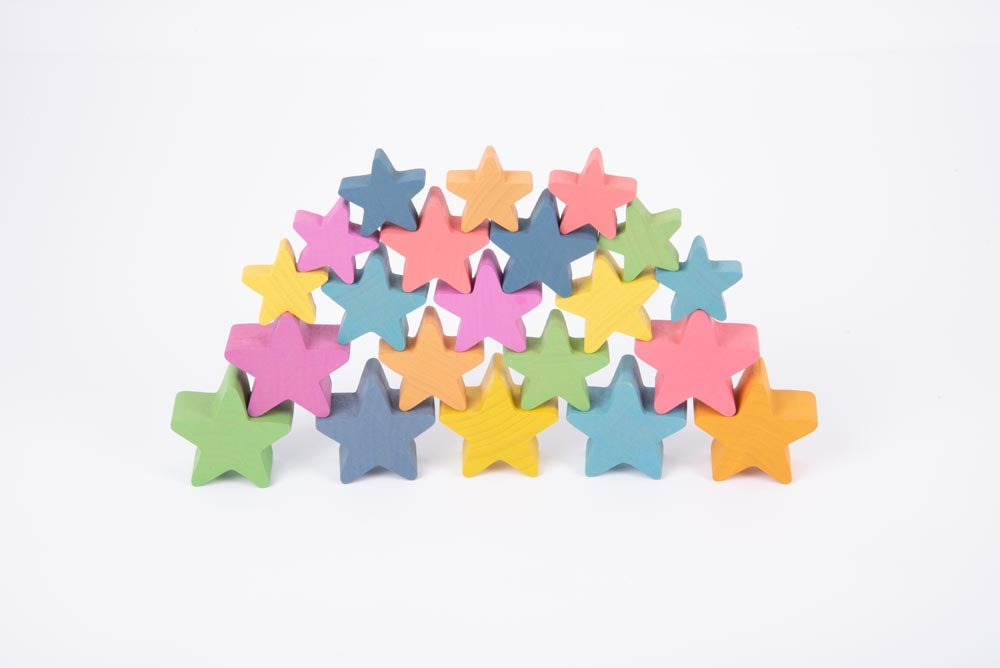 Tickit Rainbow Wooden Stars