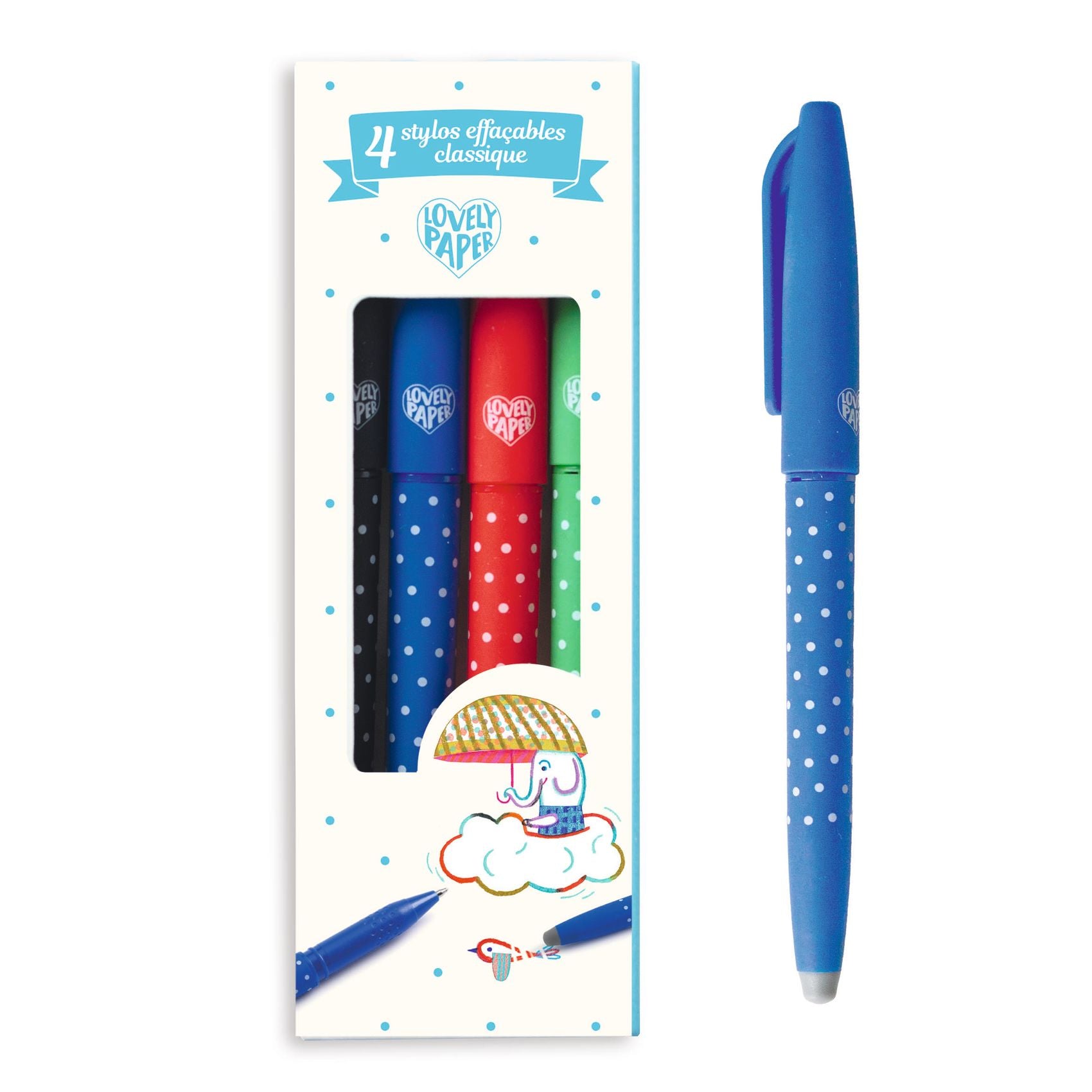 Djeco 4 Classic Erasable Pens