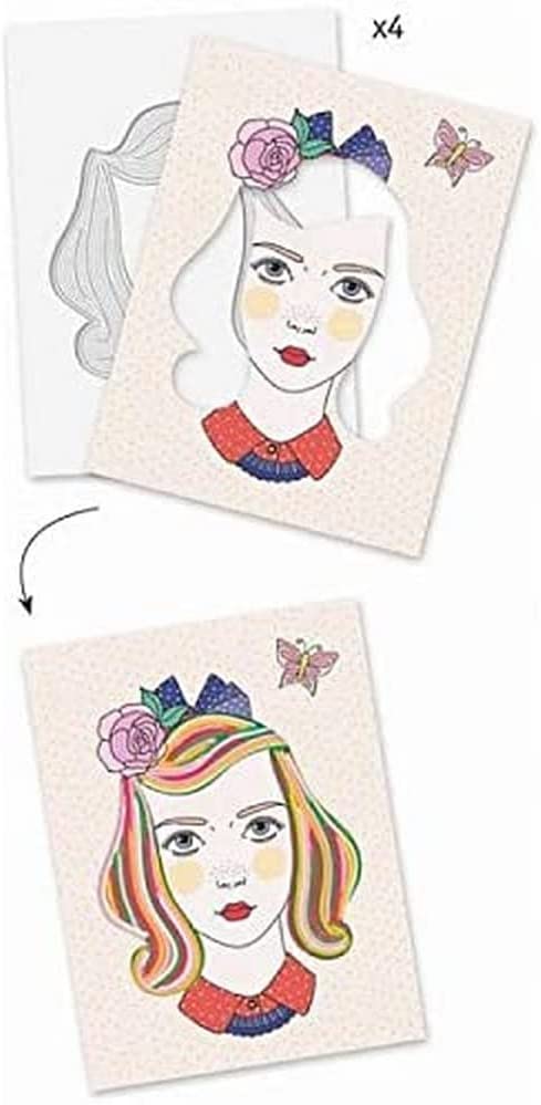 Djeco Scoubidou Pictures Vibrant Hairdos (F)