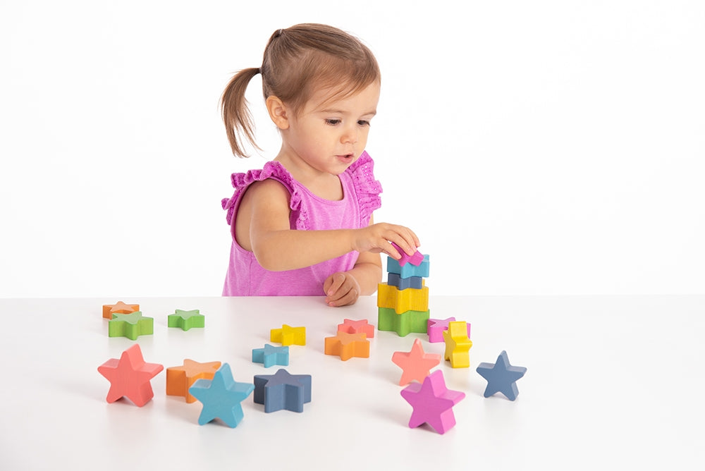 Tickit Rainbow Wooden Stars