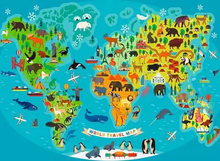 Ravensburger Animal World Map XXL 150pc