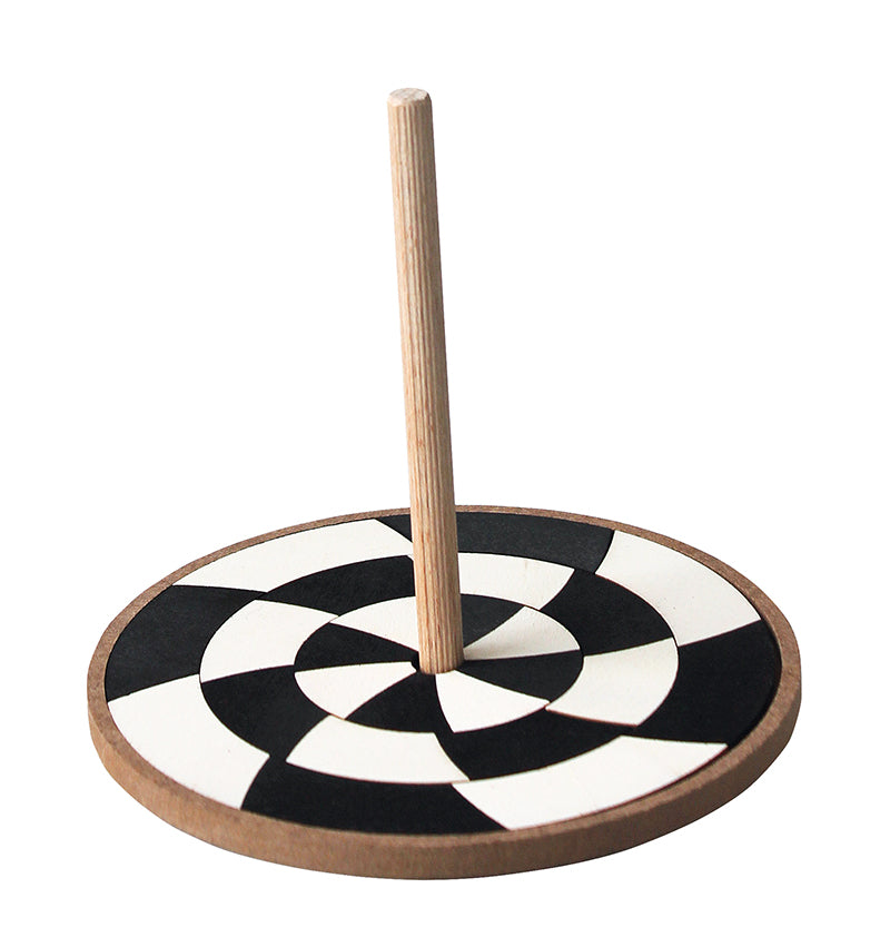Grimms Hand Spinning Top Monochrome