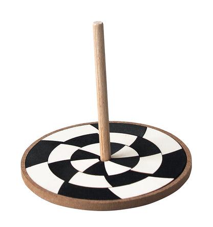 Grimms Hand Spinning Top Monochrome