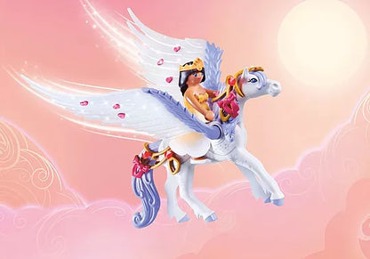 Playmobil 71361 Princess Magic Rainbow Pegasus with Rainbow in the Clouds