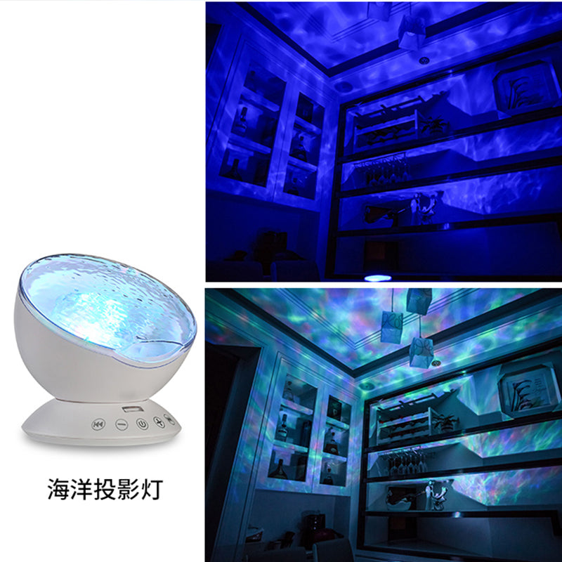 Playlearn Ocean Wave Projector With Sounds And Speaker (Sowpn) (Usb Adapter)