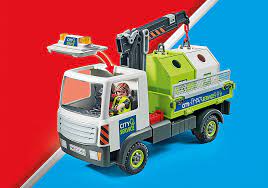 Playmobil 71431 City Life Glass Recycling Truck With Container
