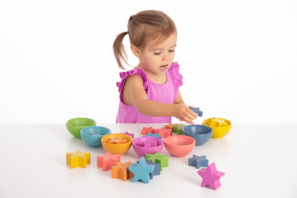 Tickit Rainbow Wooden Stars