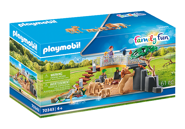 Playmobil 70343 Family Fun Outdoor Lion Enclosure