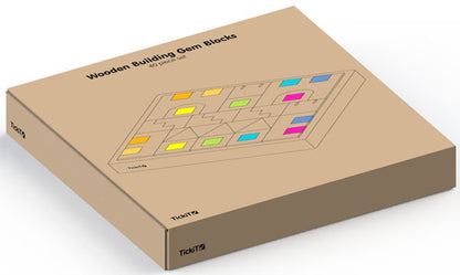 TickiT Wooden Building Gem Blocks