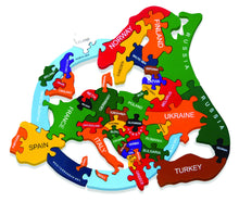 Alphabet Jigsaws Map of Europe
