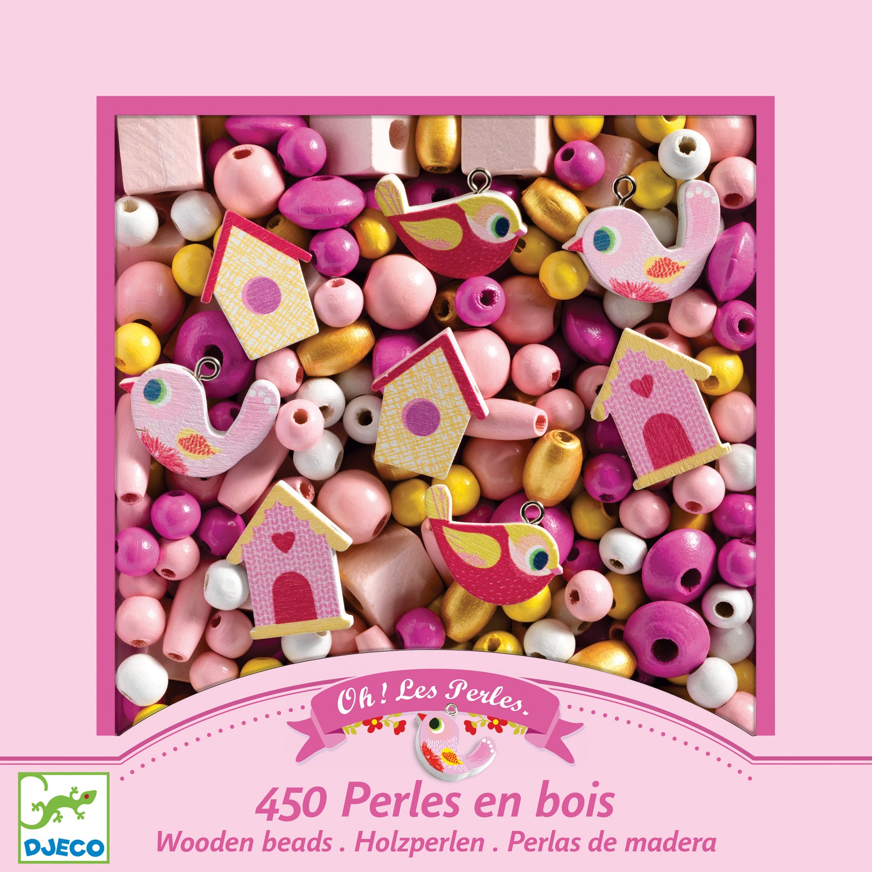 Djeco Wooden Beads, Bird