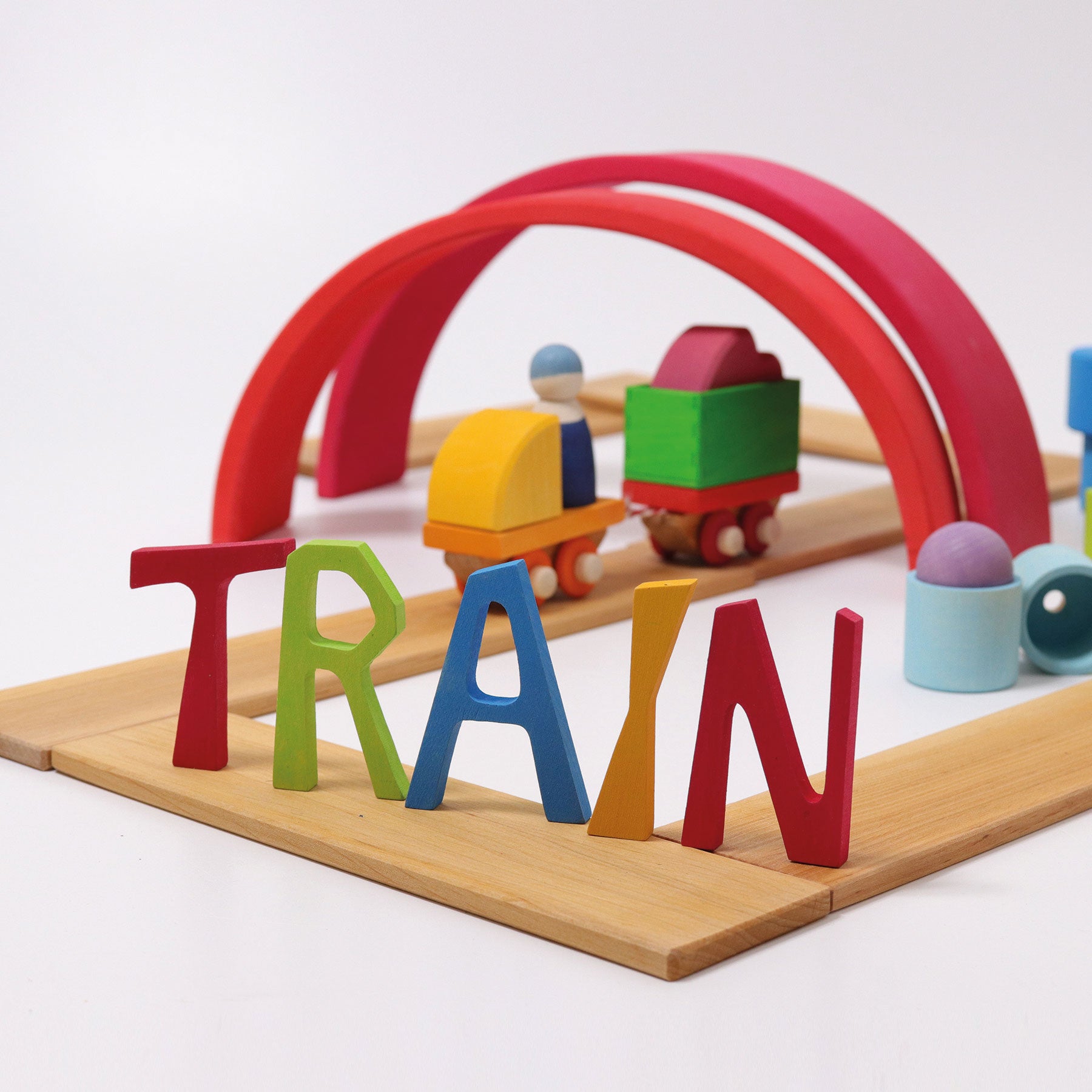 Grimms Building Set Wooden Train