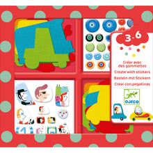 Djeco I Love Cars Create With Stickers