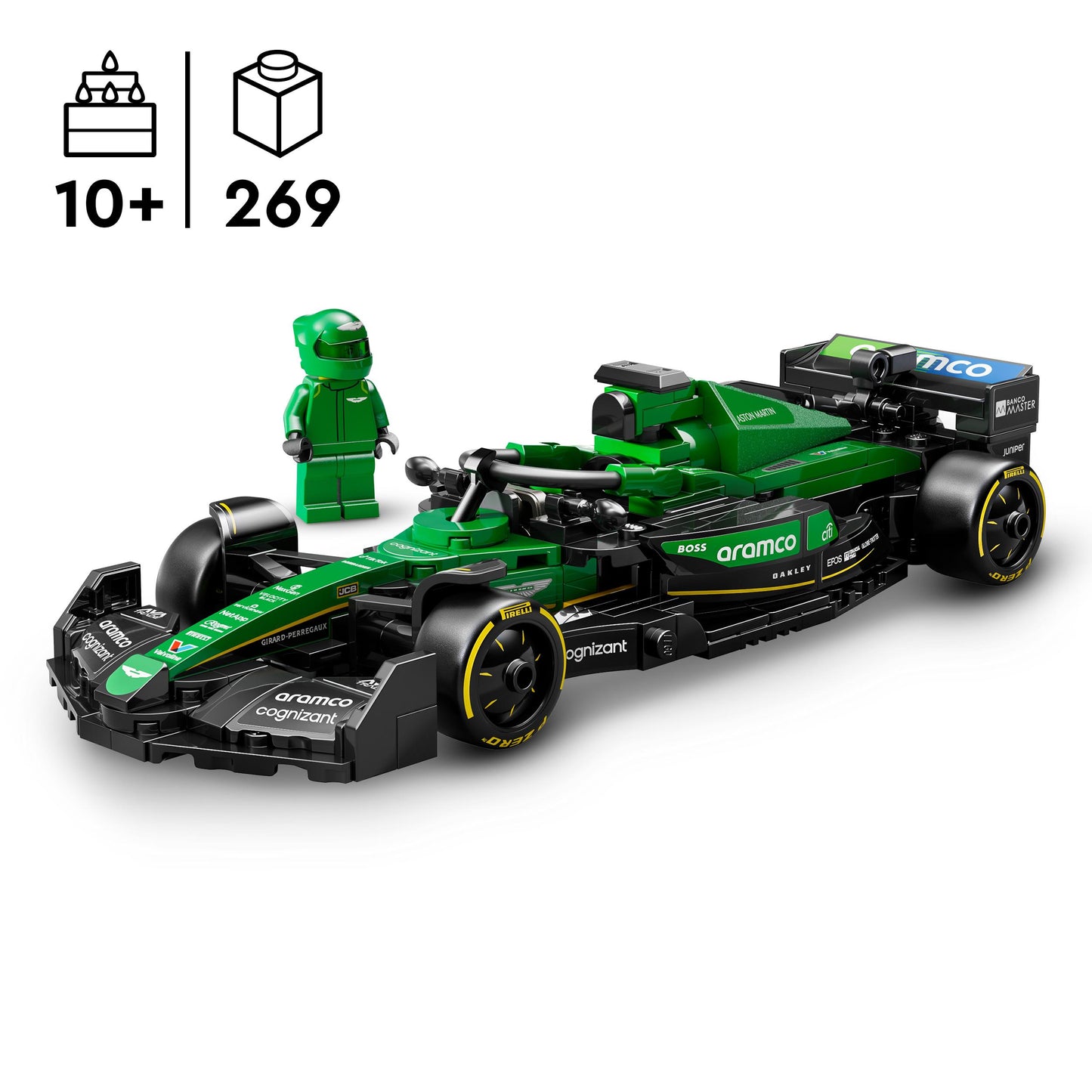 Lego Speed Champions 77245 Aston Martin Aramco F1® AMR24 Race Car