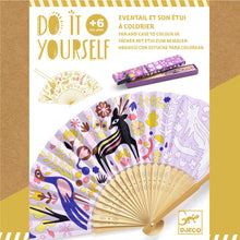 Djeco DIY Fan and Case Woodland Beauty Color-In
