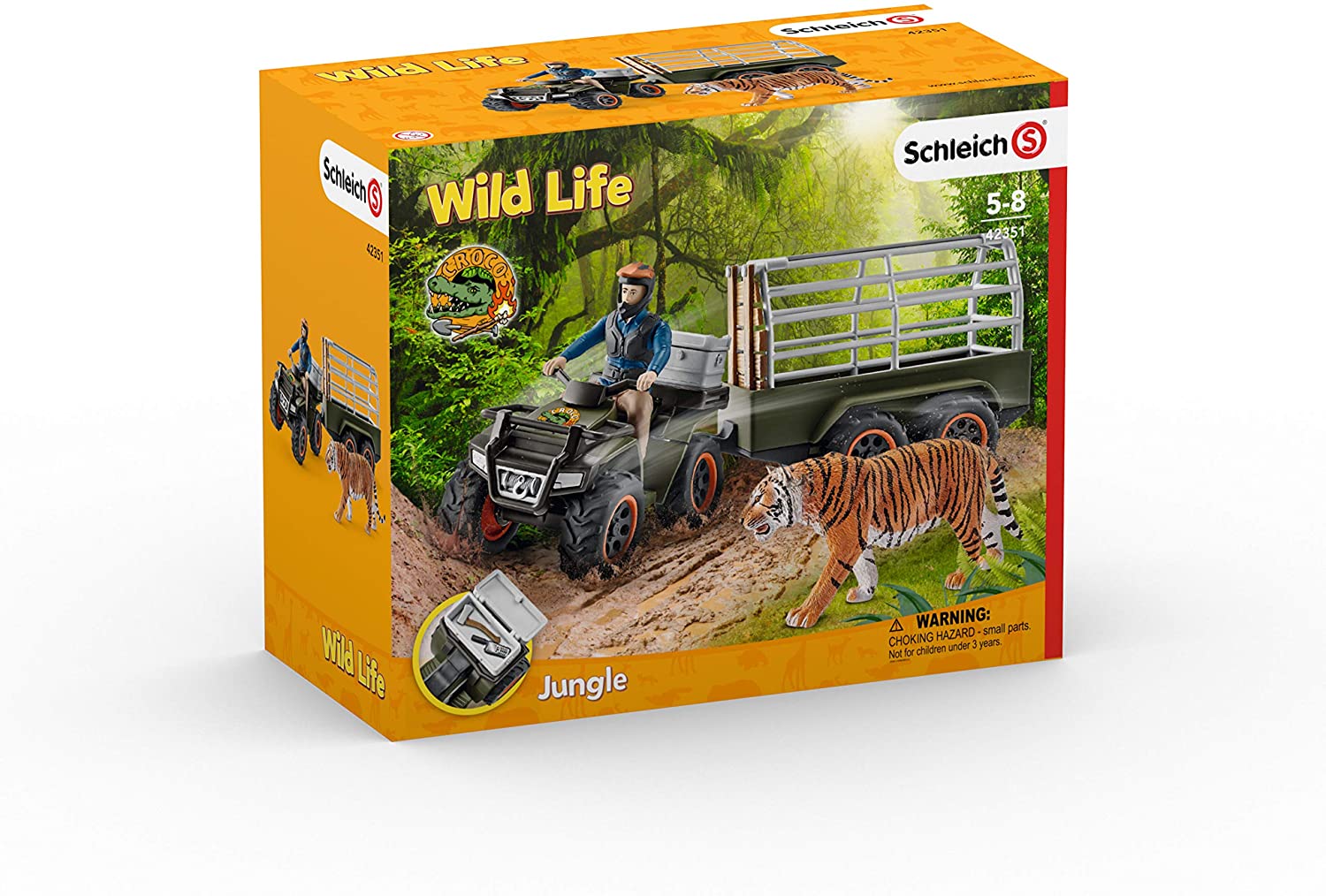 Schleich Quad Bike With Trailer And Ranger