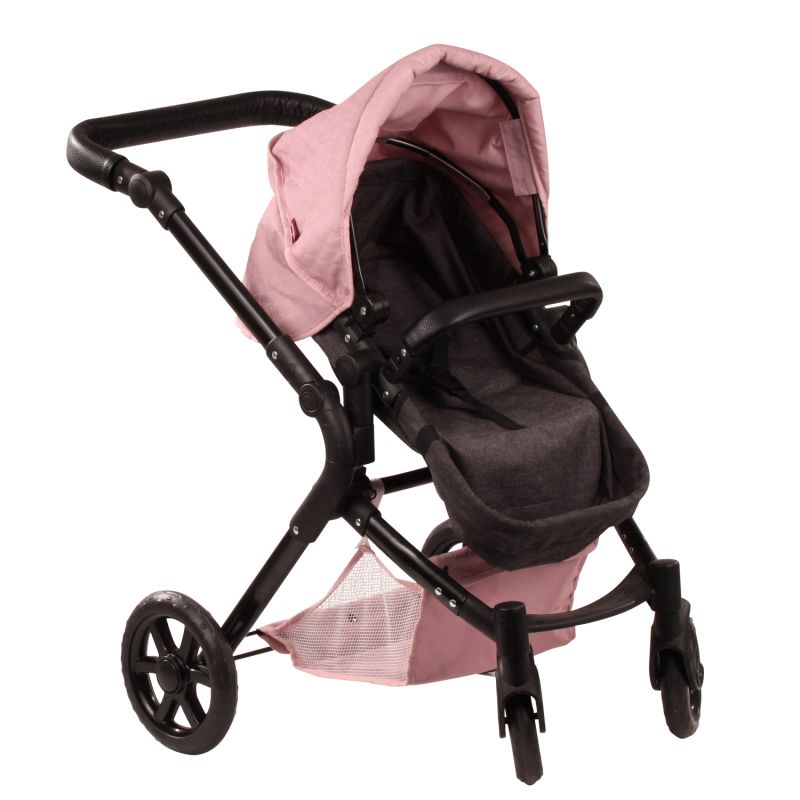 Gotz Dolls Doll Pram 4-wheel, 2 in 1, Soft Mood