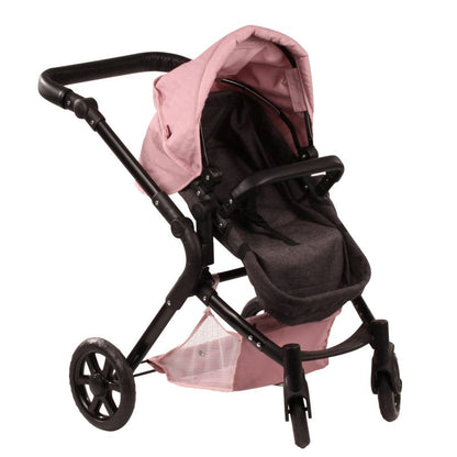 Gotz Dolls Doll Pram 4-wheel, 2 in 1, Soft Mood