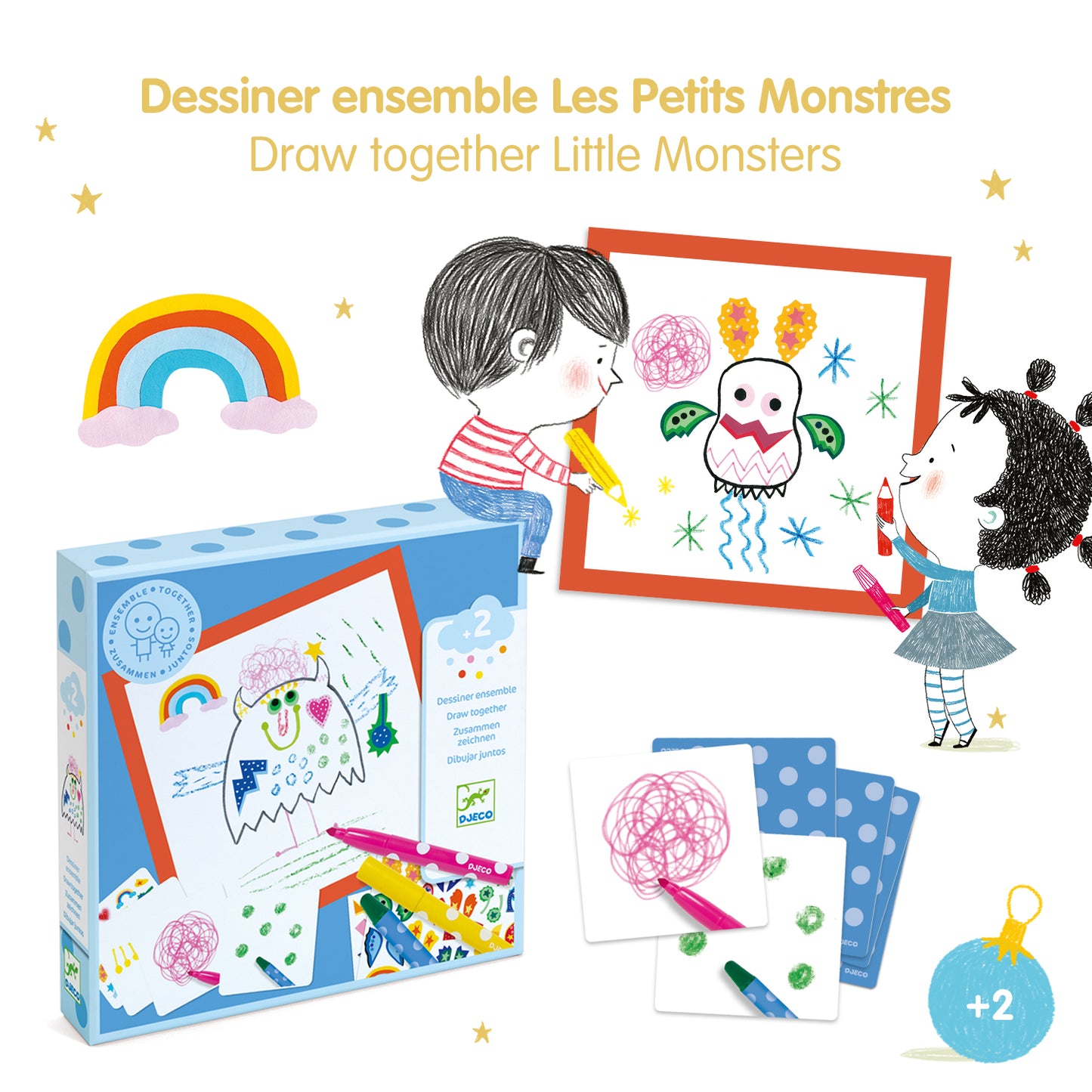 Djeco Draw Together Little Monsters (F)