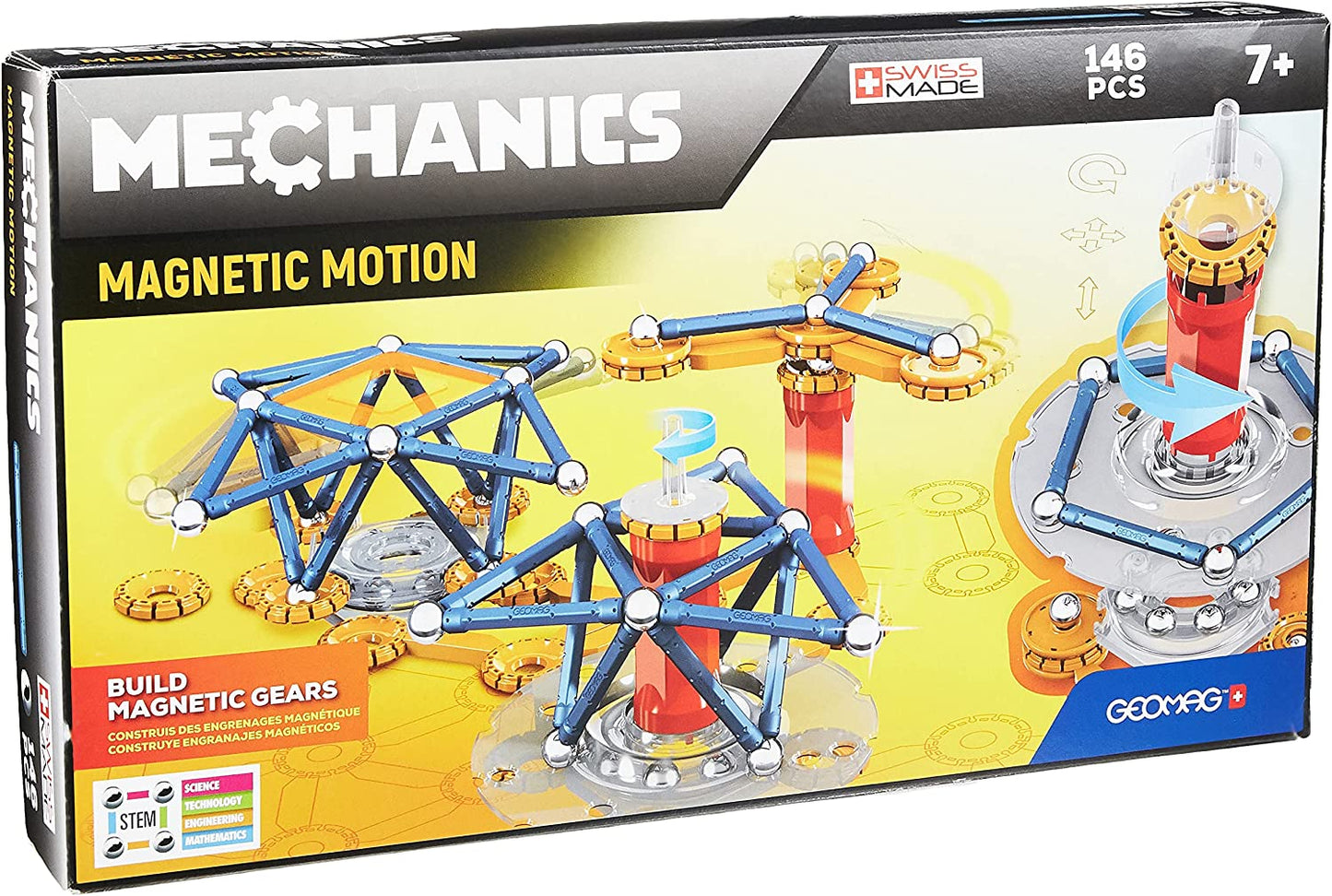 Geomag Mechanics Magnetic Motion & Gears 146pcs