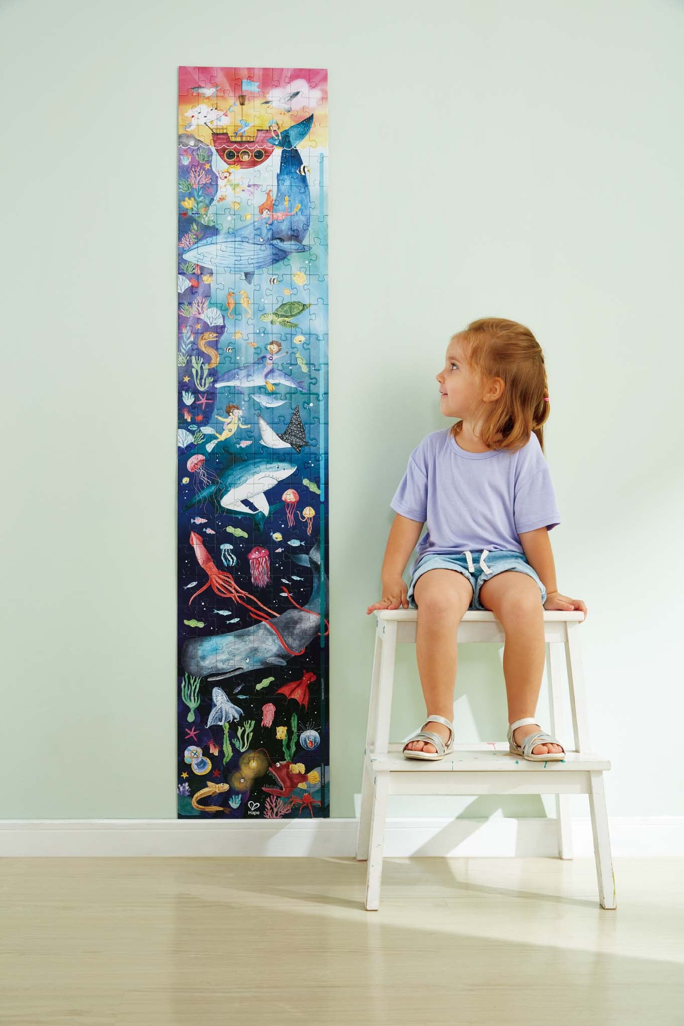 Hape Glow in the Dark Ocean Life Puzzle
