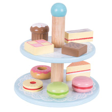 BigJigs Cake stand with 9 cakes