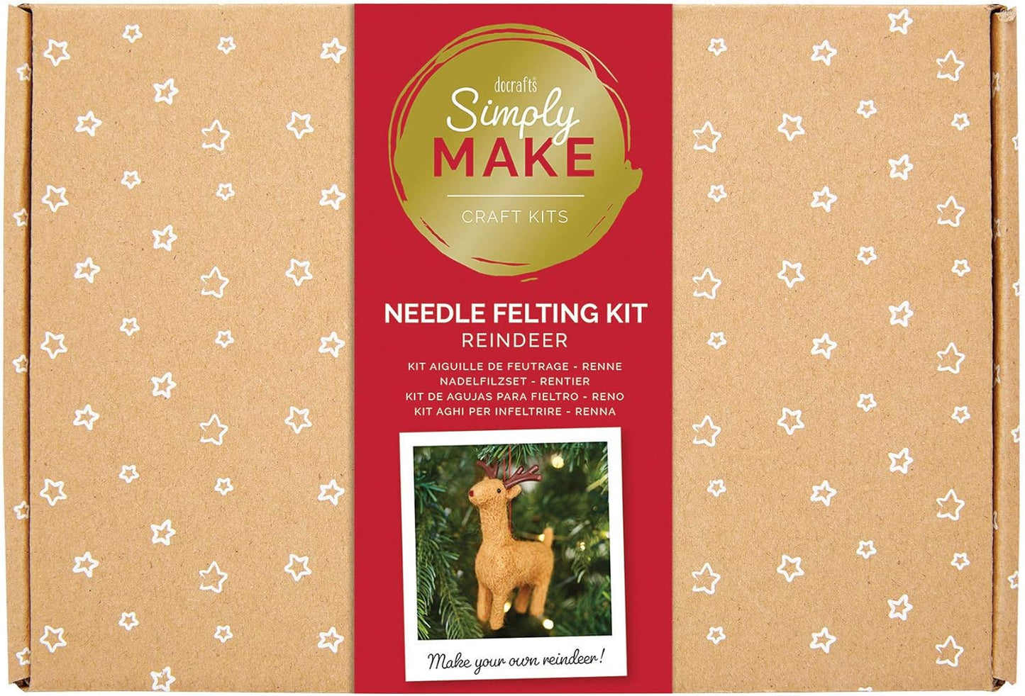 Simply Make Needle Felting Kit - Reindeer