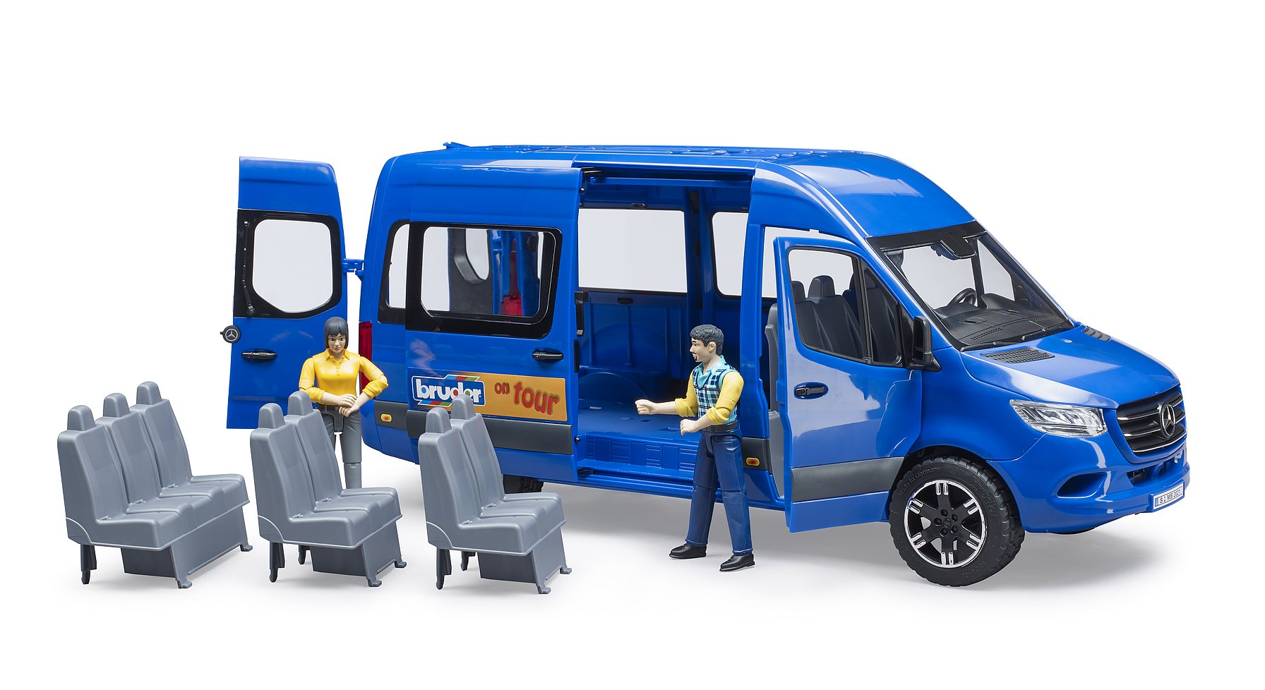 Bruder Mb Sprinter Transfer W/Driver & Passenger