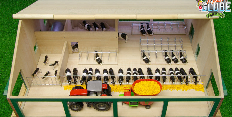 Kids Globe 1:32 Cattle Shed With Milking Parlour