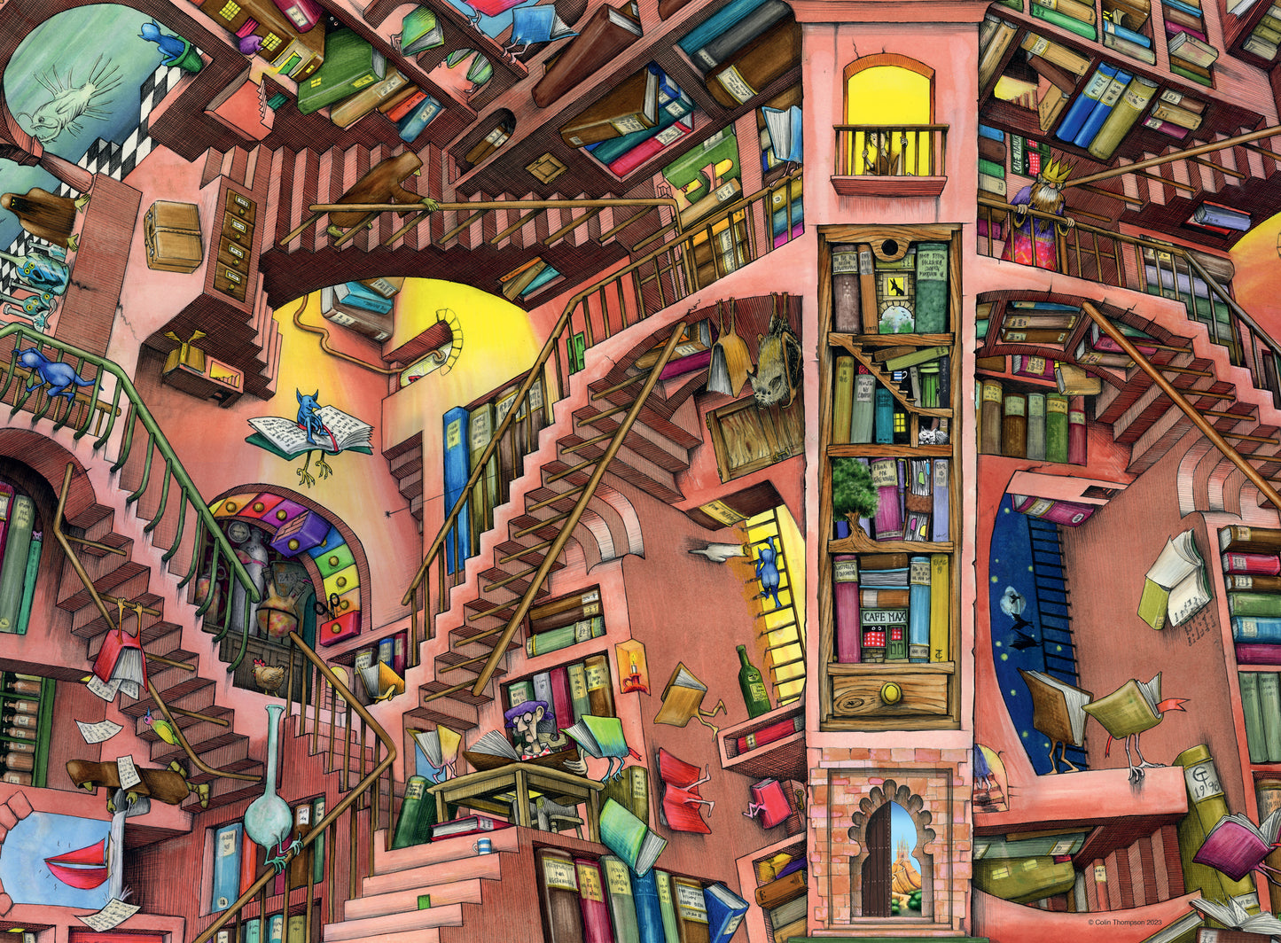 Ravensburger Colin Thompson - Ludicrous Library, 500pc
