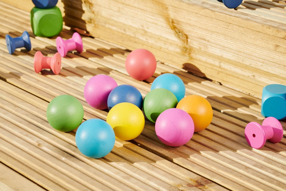 TickiT Rainbow Wooden Balls