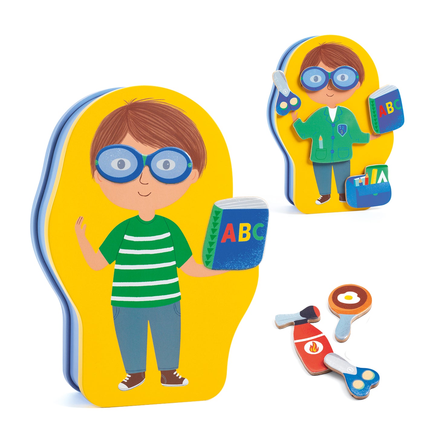 Djeco Inzebox Jobissimo Wooden Magnetic Game