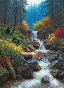 Cobble Hill Puzzles 1000 Pieces Mountain Cascade