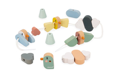 Janod Sweet Cocoon - Thread-Your-Own Bird Beads