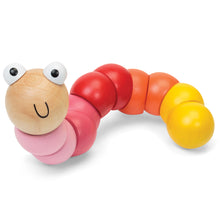 Tobar Wooden Jointed Worm - Random colour pick