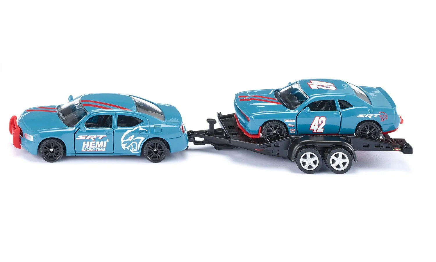 Siku 1:55 Dodge Charger W/Dodge Challenger Srt Racing