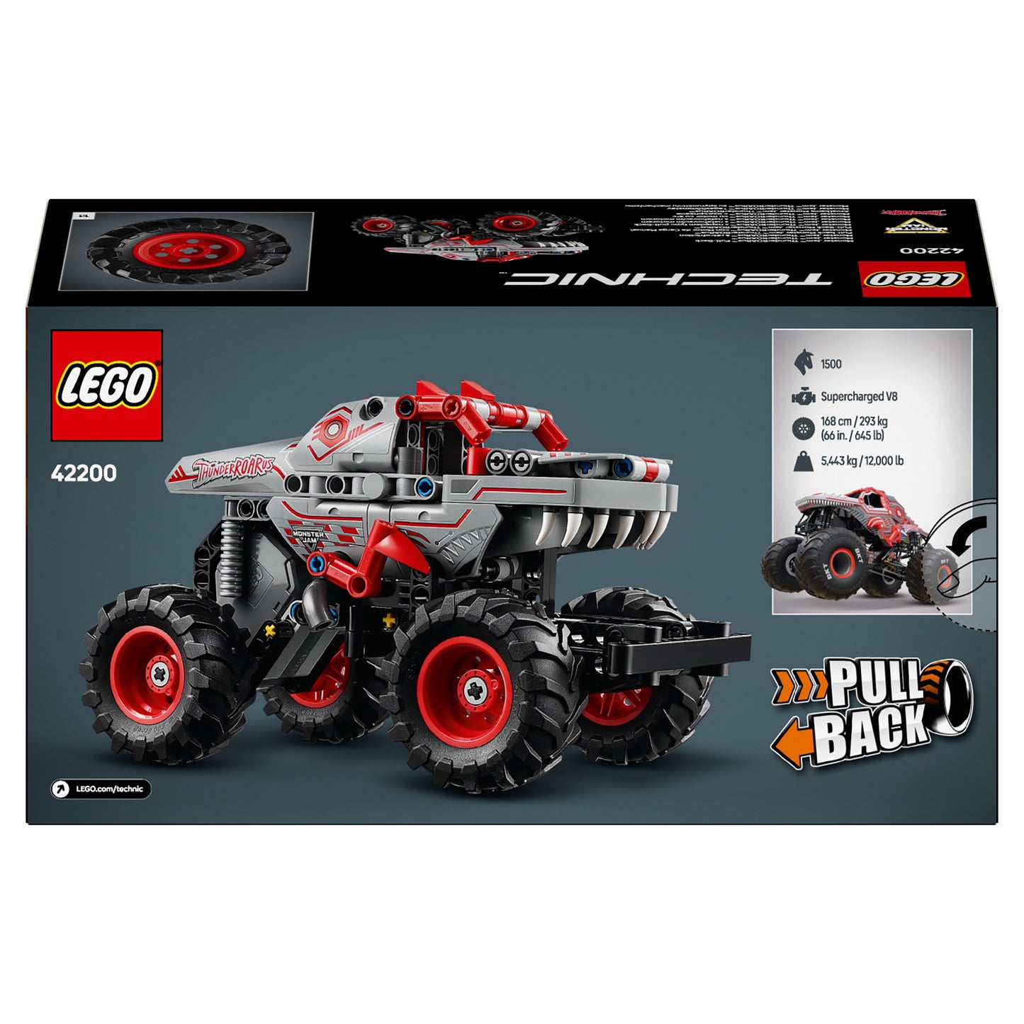 Lego Technic 42200 Monster Jam™ ThunderROARus™ Pull-Back