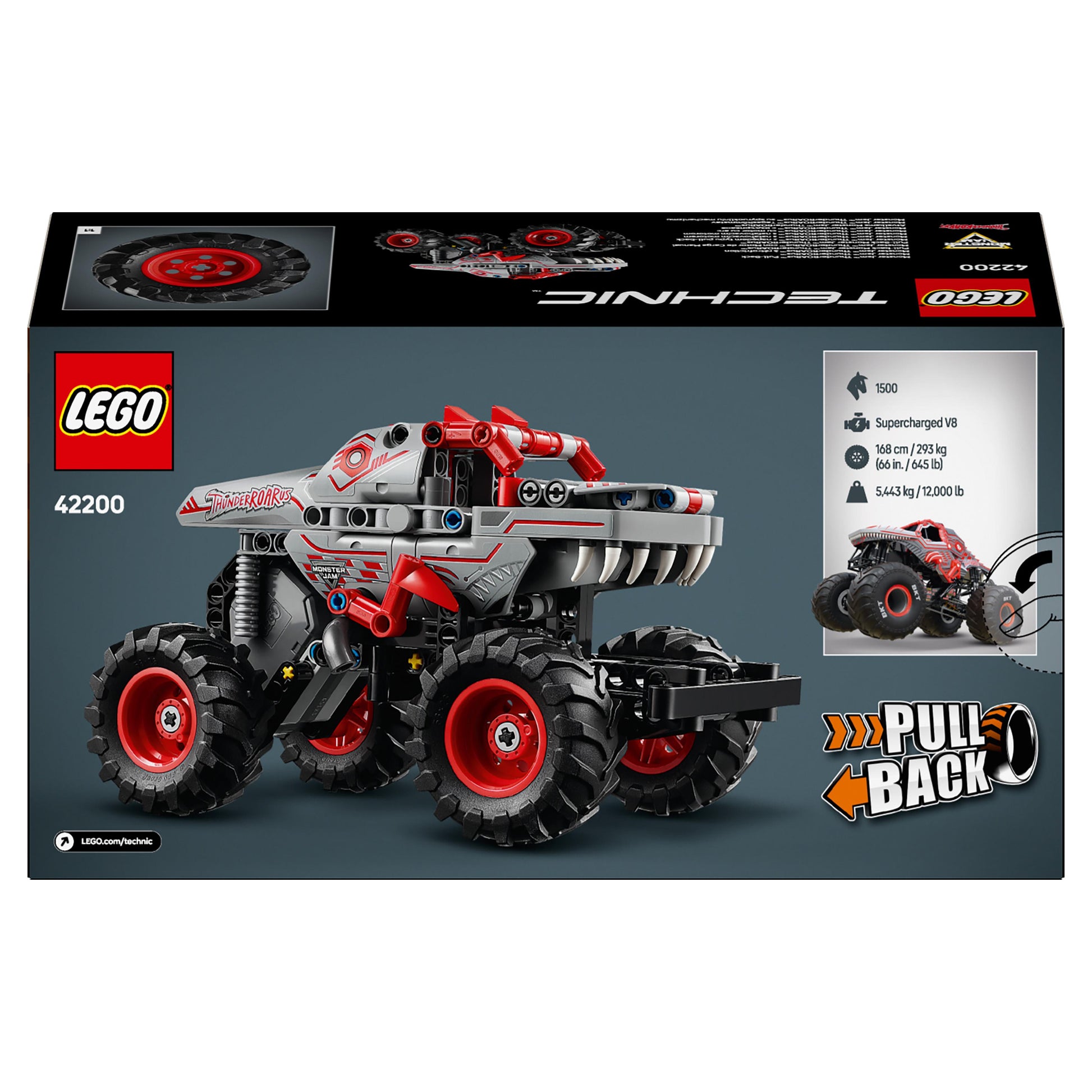 Lego Technic 42200 Monster Jam™ ThunderROARus™ Pull-Back