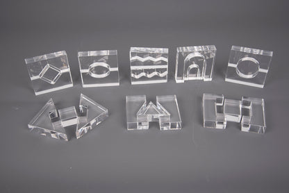 TickiT Clear Crystal Block Set