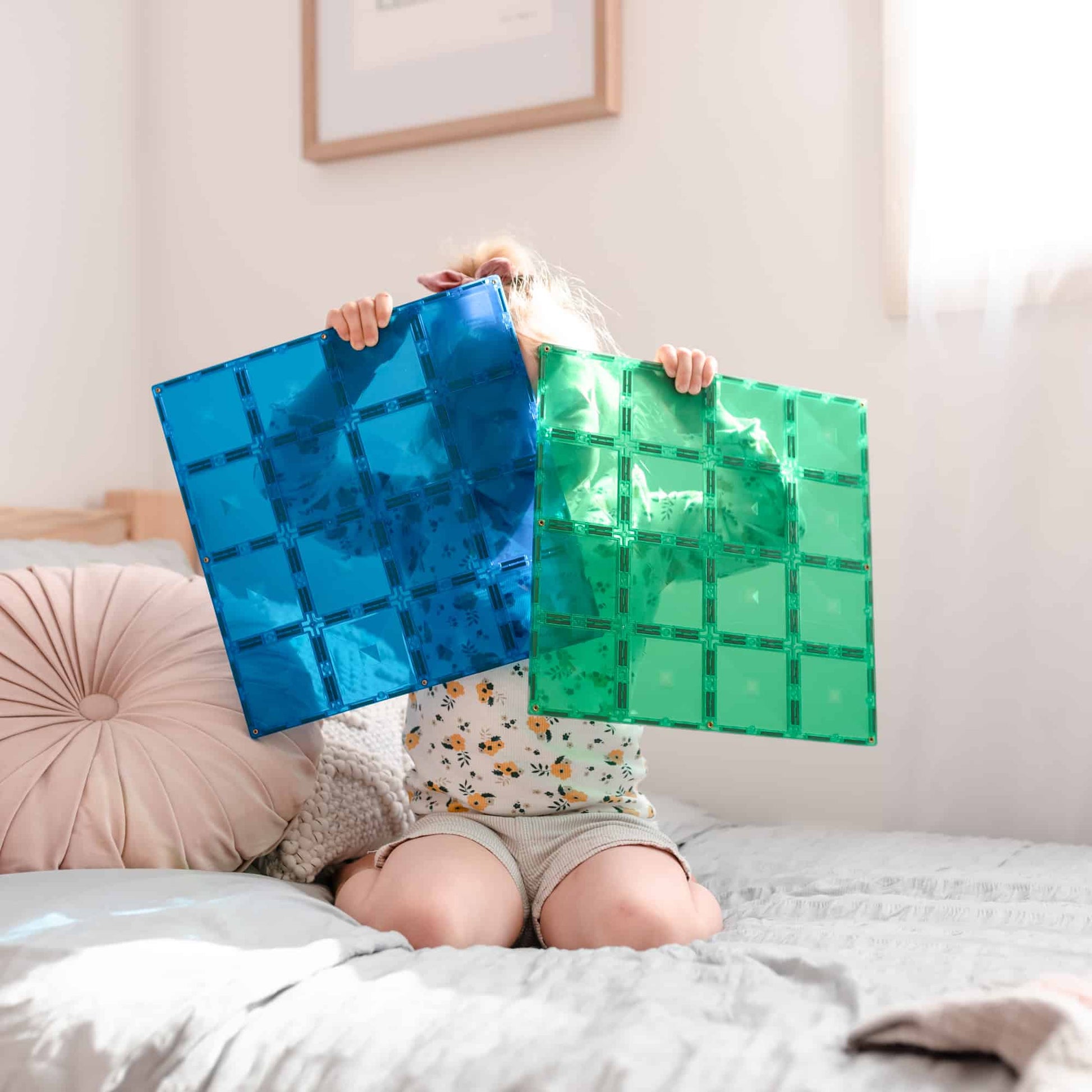 Connetix Tiles Rainbow 2 Piece Base Plate Pack