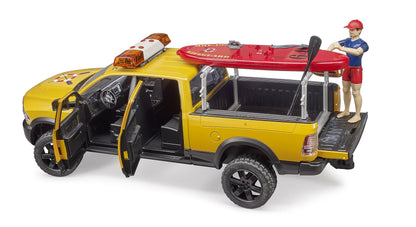 Bruder Ram 2500 Power Wagon Life Guard W/Figure & Paddle