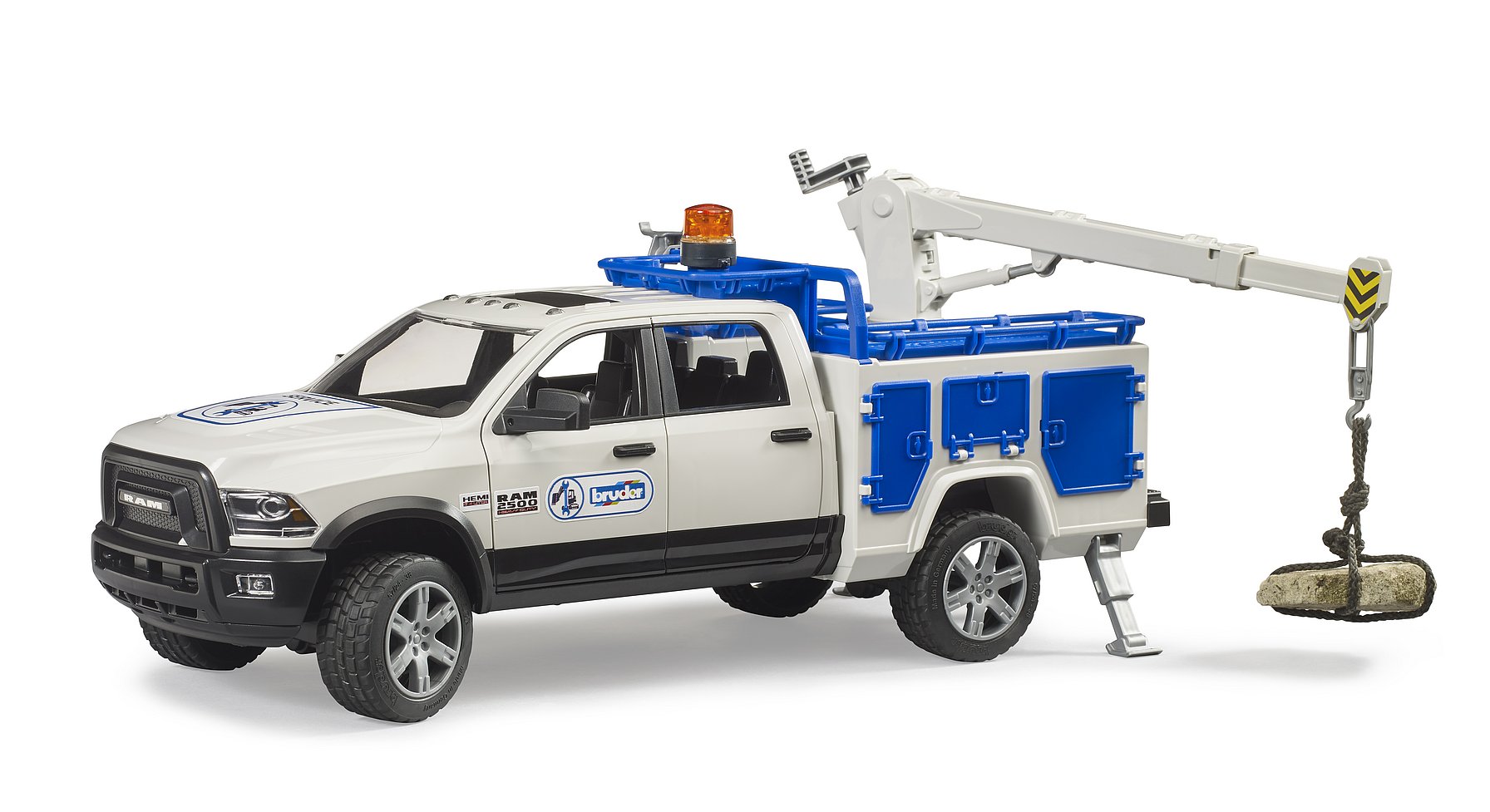 Bruder Ram 2500 Service Truck With Rotating Beacon Light