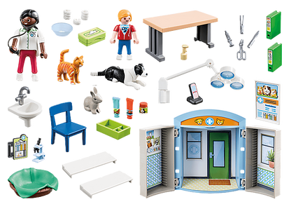 Playmobil 70309 Vet Clinic Play Box