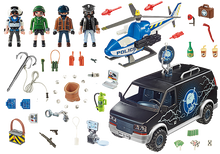 Playmobil 70575 City Action Police Helicopter Pursuit with Runaway Van
